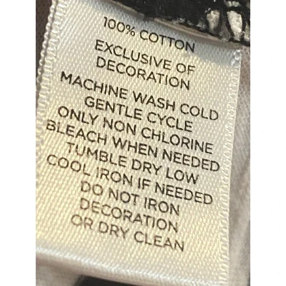 LOFT OUTLET - Striped T Shirt Cotton Medium Lace Cotton Poly blend - Picture 8 of 8